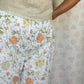 Pantalon Blanc Fleurs