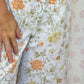 Pantalon Blanc Fleurs