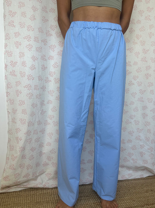 Pantalon Uni Bleu