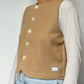 Gilet Bouton Beige T36/38