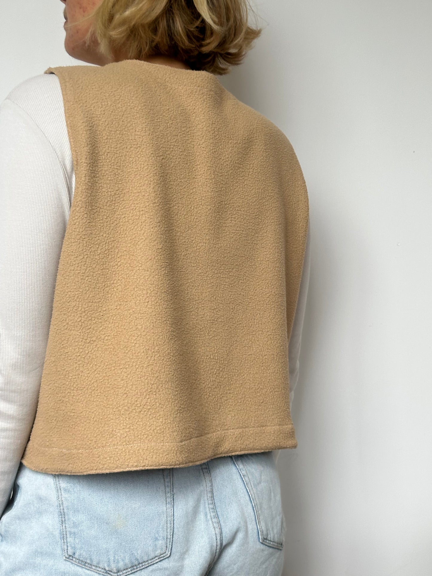 Gilet Bouton Beige T36/38