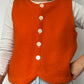 Gilet Bouton Orange T36/38