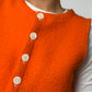 Gilet Bouton Orange T36/38