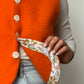 Gilet Bouton Orange T36/38