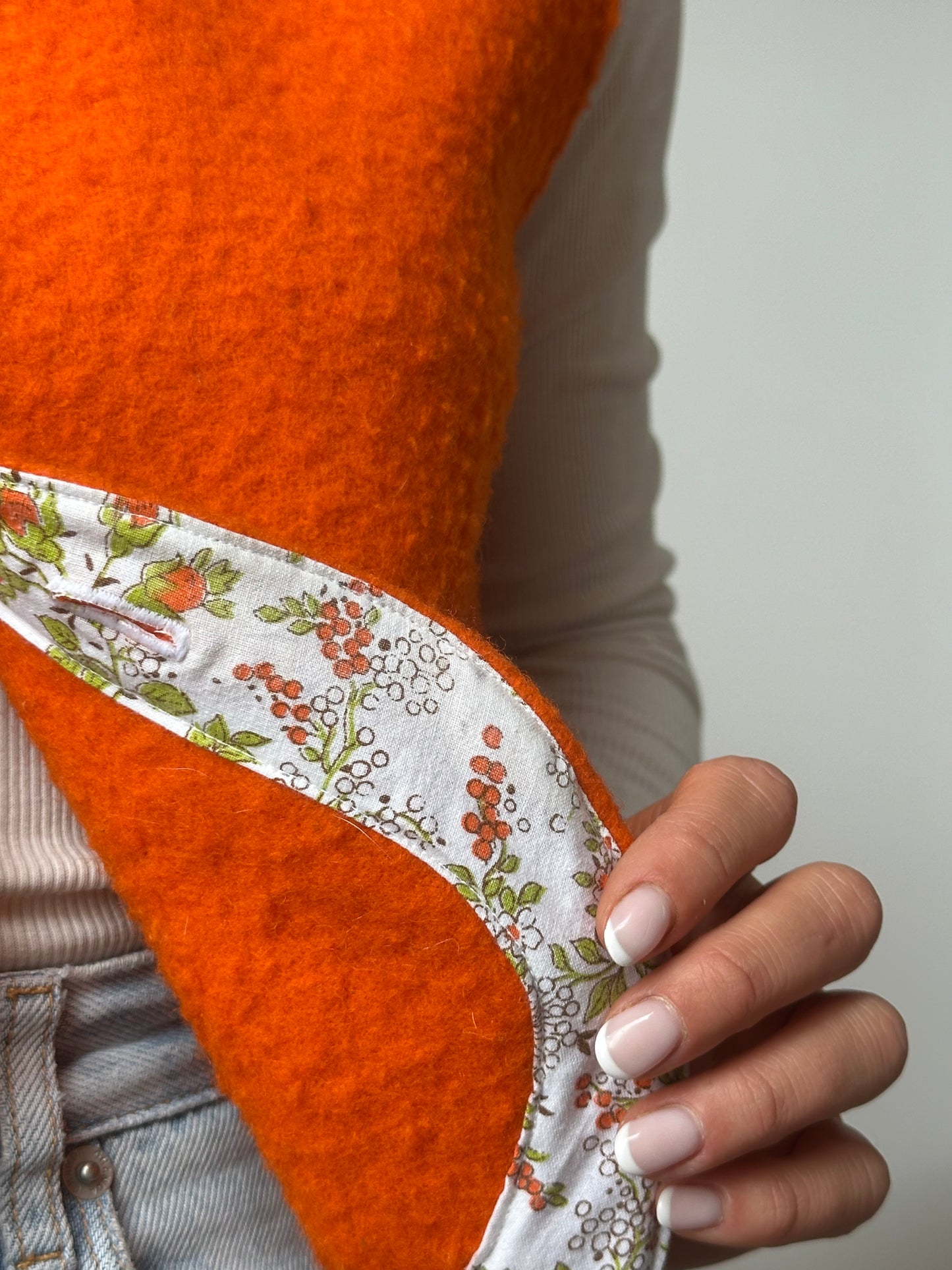 Gilet Bouton Orange T36/38