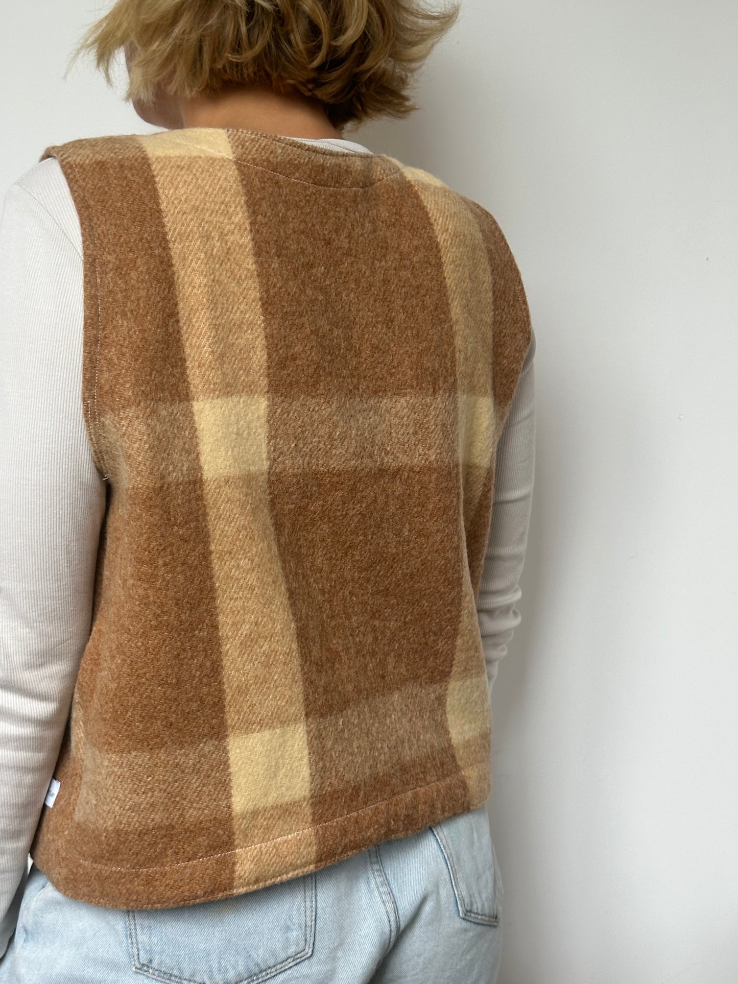 Gilet Bouton Carreaux T36/38