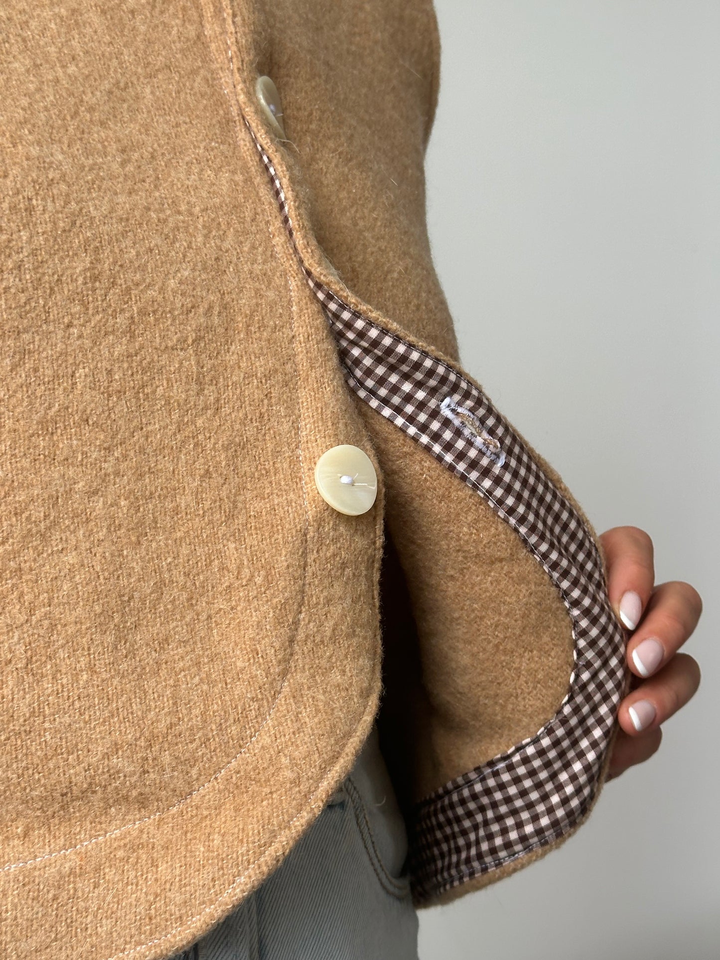 Gilet Bouton Camel T36/38