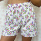 Short Blanc Fleurs
