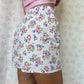 Short Blanc Fleurs