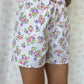 Short Blanc Fleurs