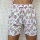 Short Blanc Fleurs