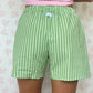 Short Vichy Rayé Vert