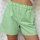 Short Vichy Rayé Vert