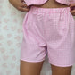 Short Vichy Rose