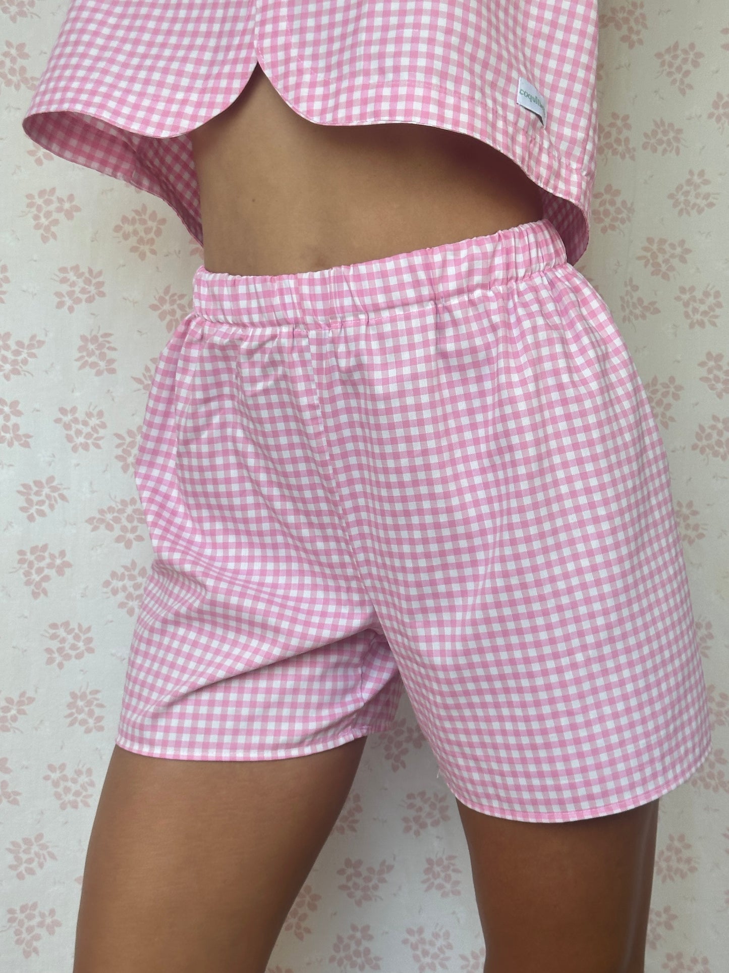 Short Vichy Rose