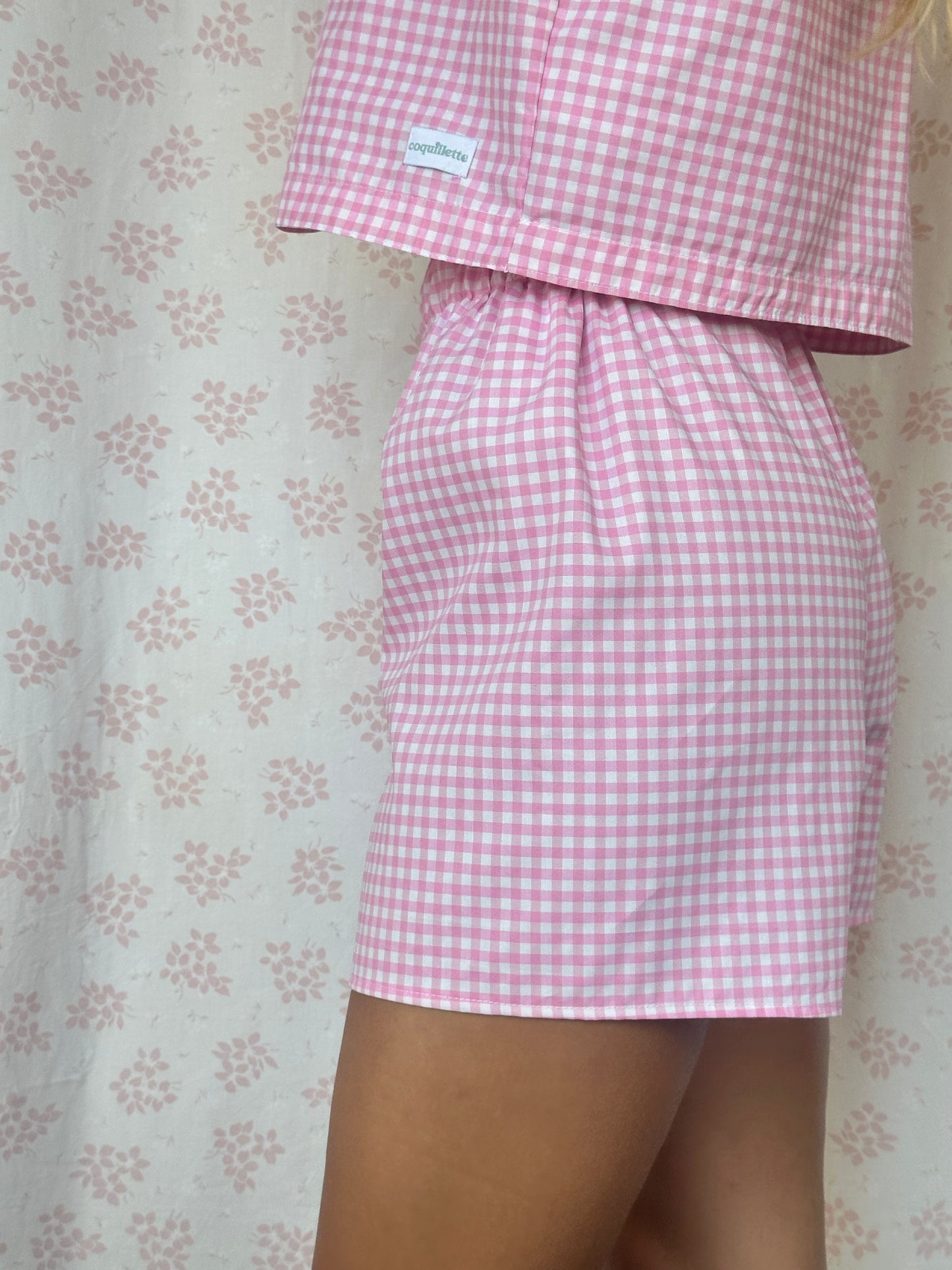 Short Vichy Rose