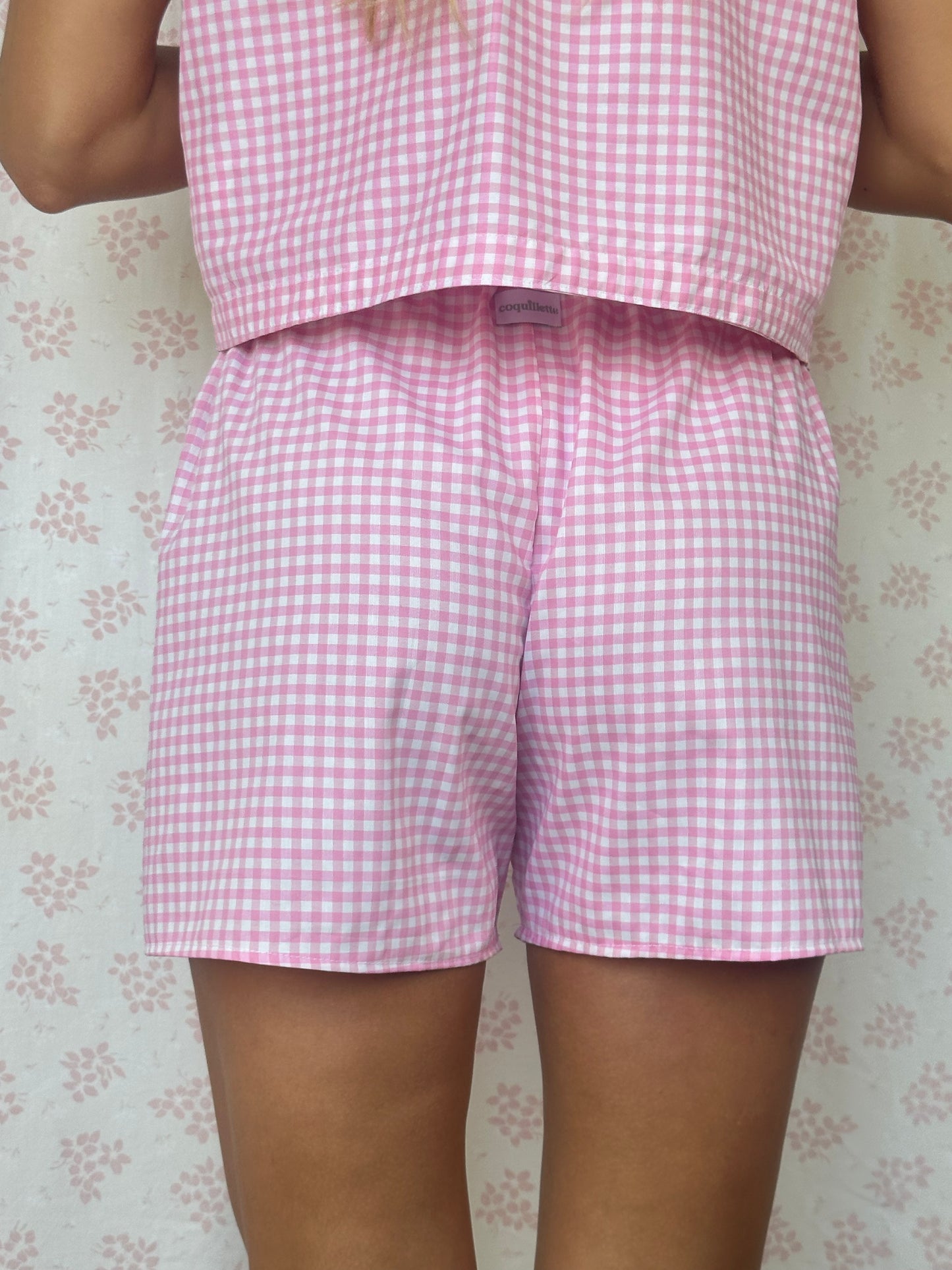 Short Vichy Rose