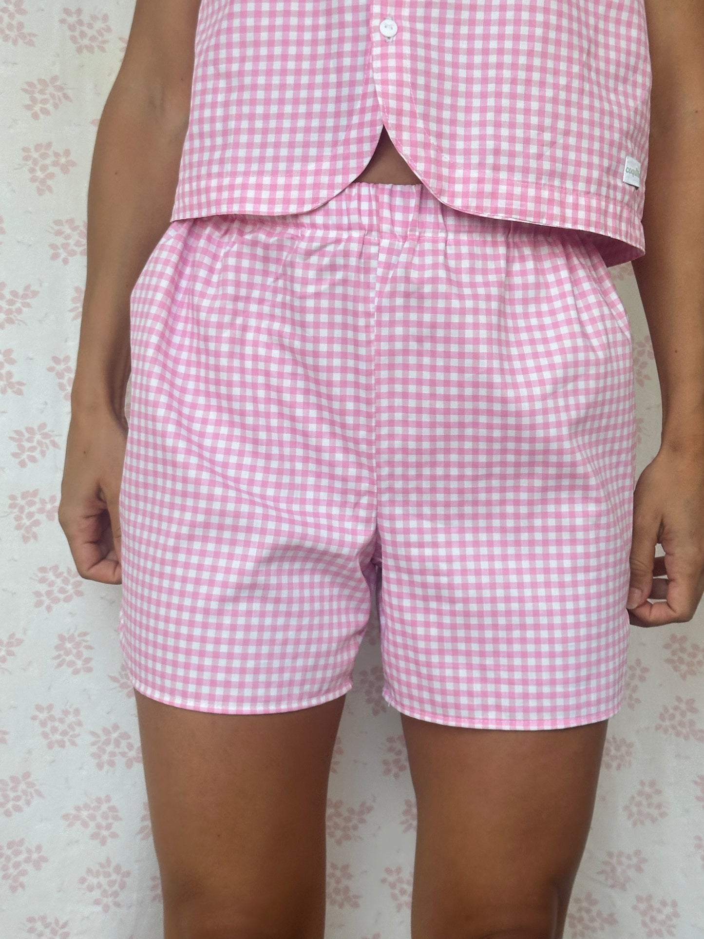 Short Vichy Rose