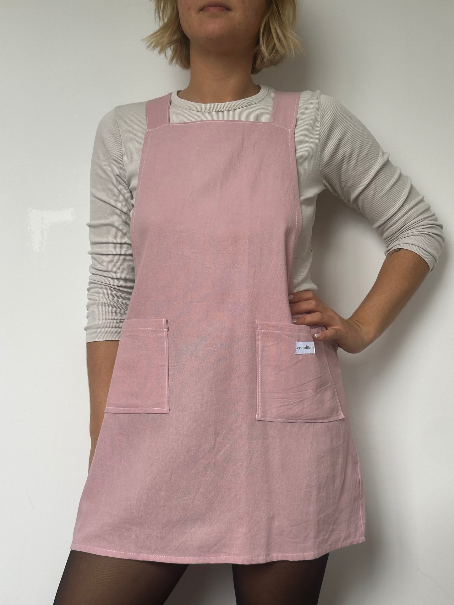 Robe Tablier Rose T36/38