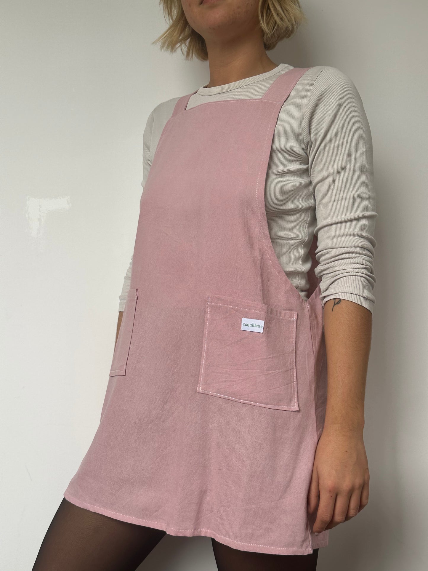 Robe Tablier Rose T36/38