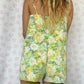 Combishort Fleurs Vert