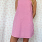 Robe Bretelle Vichy Framboise