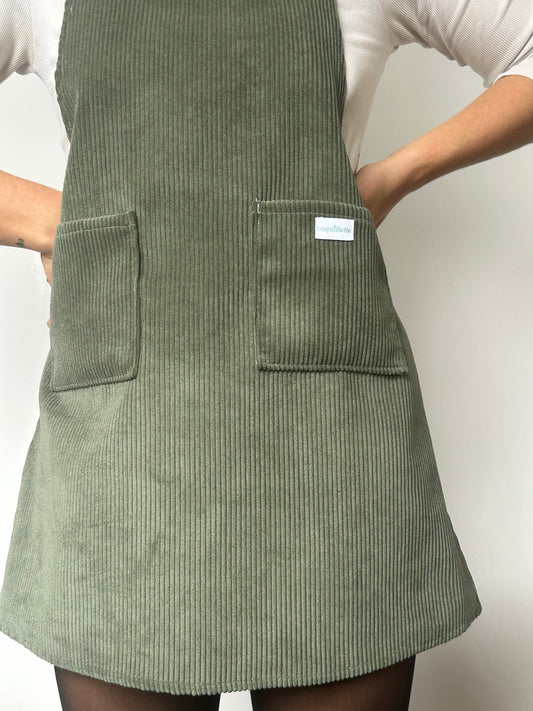 Robe Tablier Velour T36/38