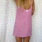 Robe Bretelle Vichy Framboise