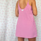 Robe Bretelle Vichy Framboise