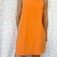 Robe Bretelle Uni Orange