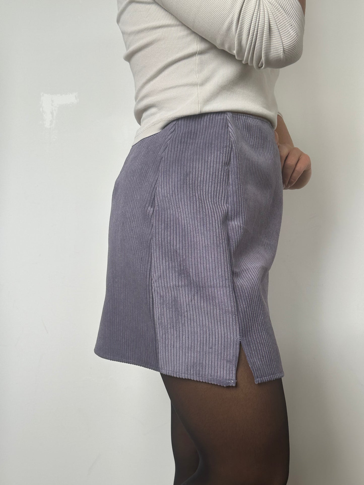 Jupe Velour Violet T38