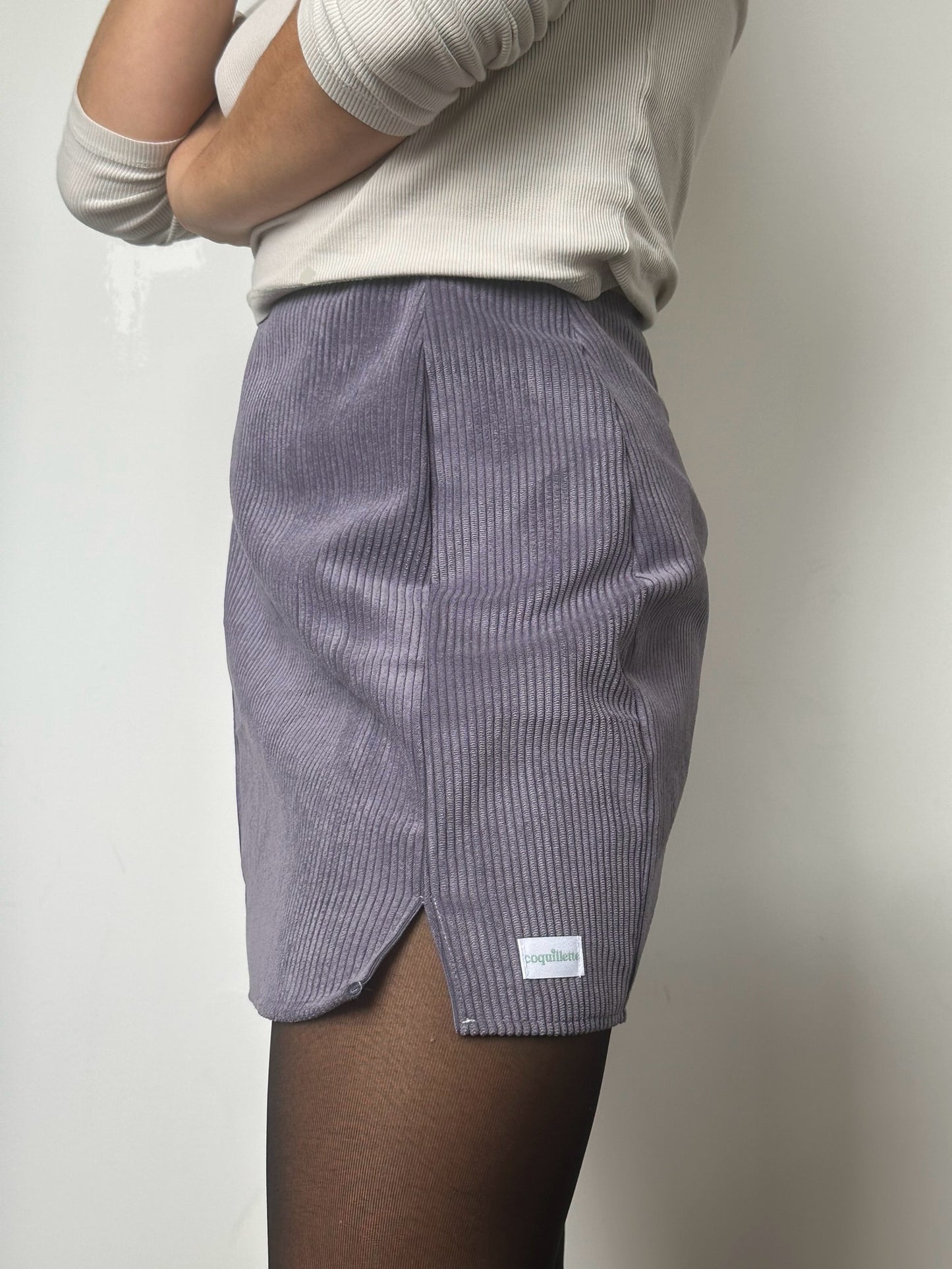 Jupe Velour Violet T38