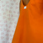Robe Bretelle Uni Orange