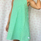 Robe Col Vichy Vert