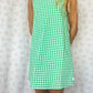 Robe Col Vichy Vert