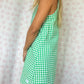 Robe Col Vichy Vert
