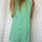 Robe Col Vichy Vert