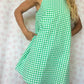 Robe Col Vichy Vert
