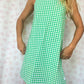 Robe Col Vichy Vert