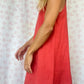 Robe Col Uni Rouge
