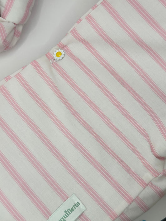 Sac Rayure Rose