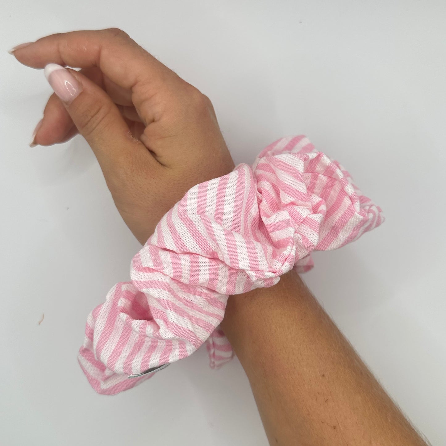 Grand Chouchou Rayé Rose