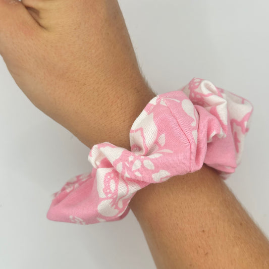 Chouchou Rose Fleurs