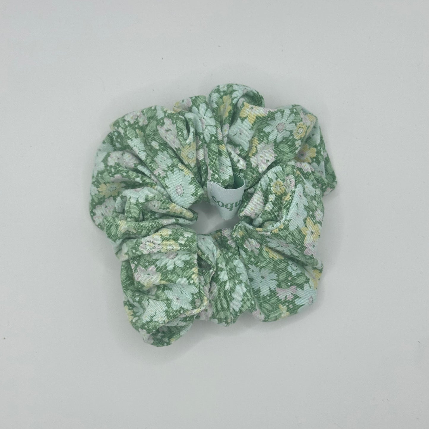 Chouchou Fleurs Vert