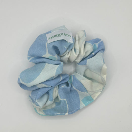 Chouchou Bleu Fleurs