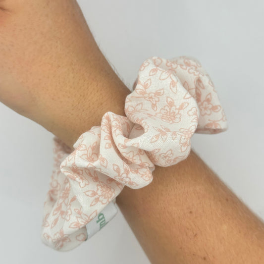 Chouchou Fleurs Rose