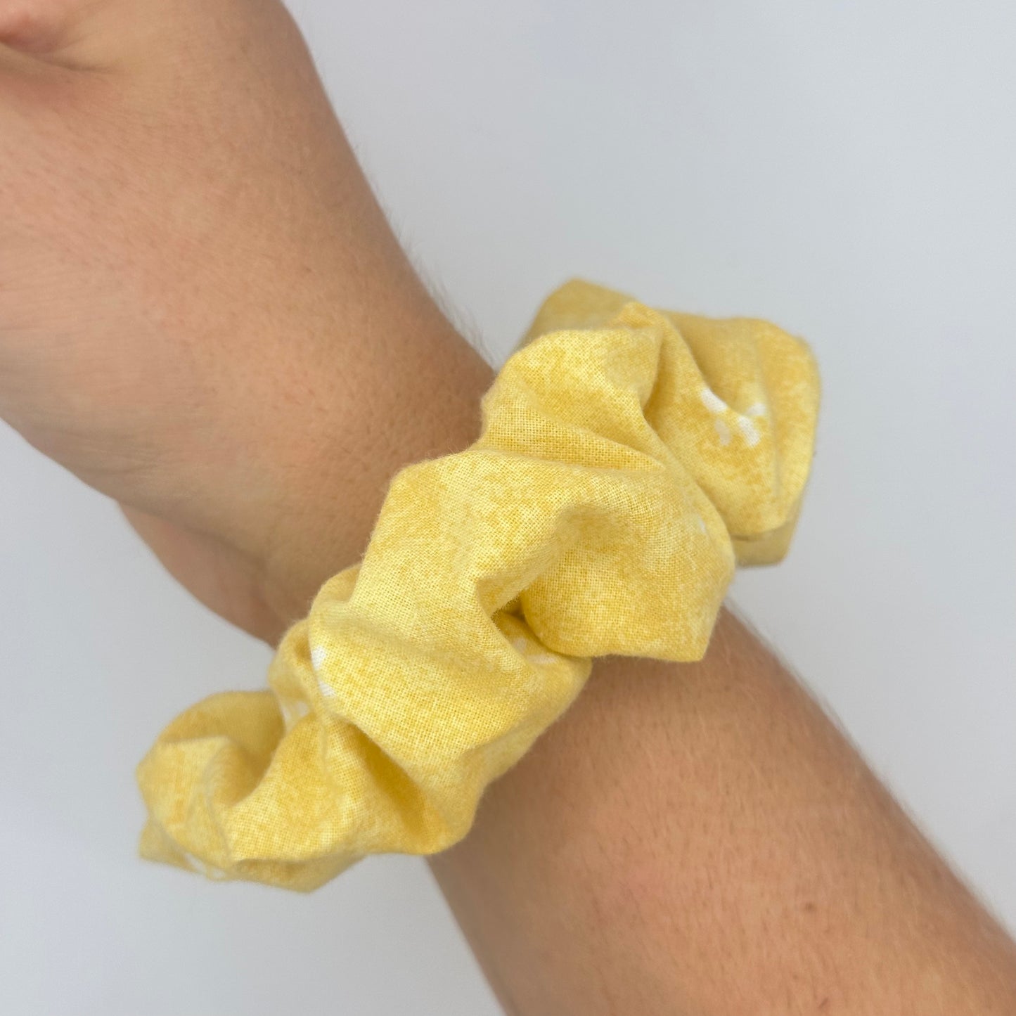 Chouchou Jaune Fleurs