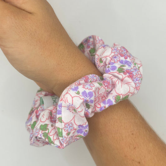 Chouchou Fleurs Rose
