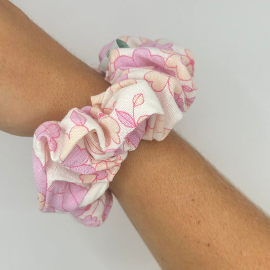 Chouchou Fleurs Rose
