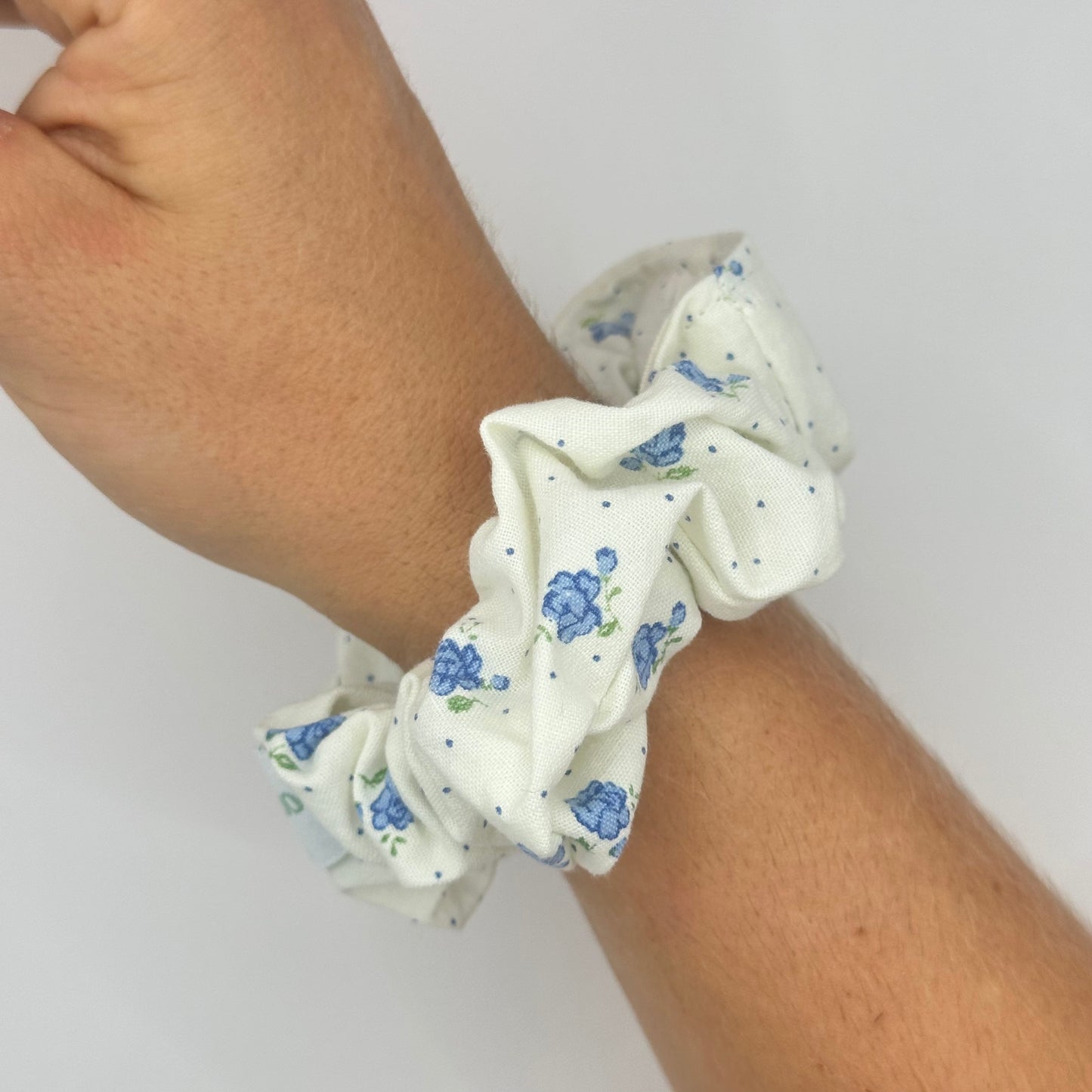 Chouchou Fleurs Bleu